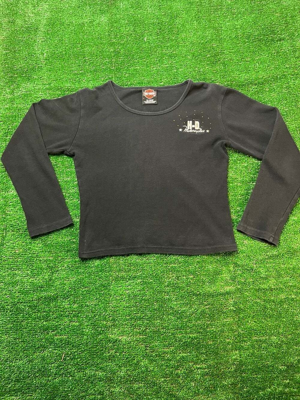 Harley-Davidson Pikes Peak CO. Springs Long Sleeve T-Shirt Women's Size S Black